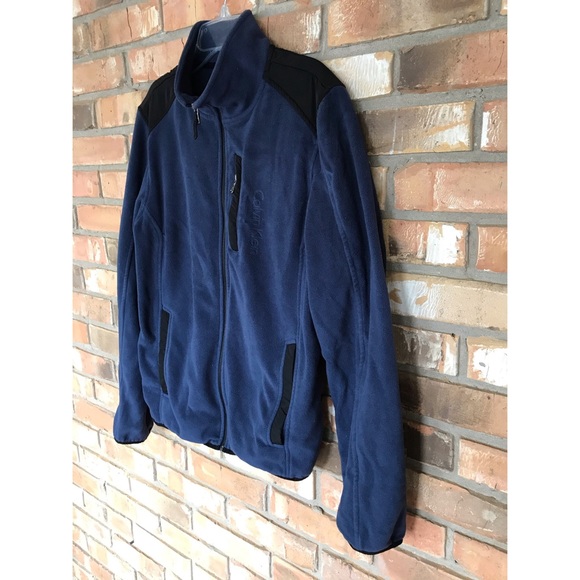 Calvin Klein Men’s Navy Zip Up Jacket Size Small - Picture 2 of 6